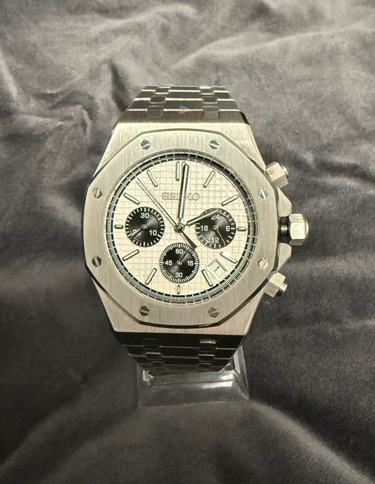 Seiko MOD AP White Chronograph