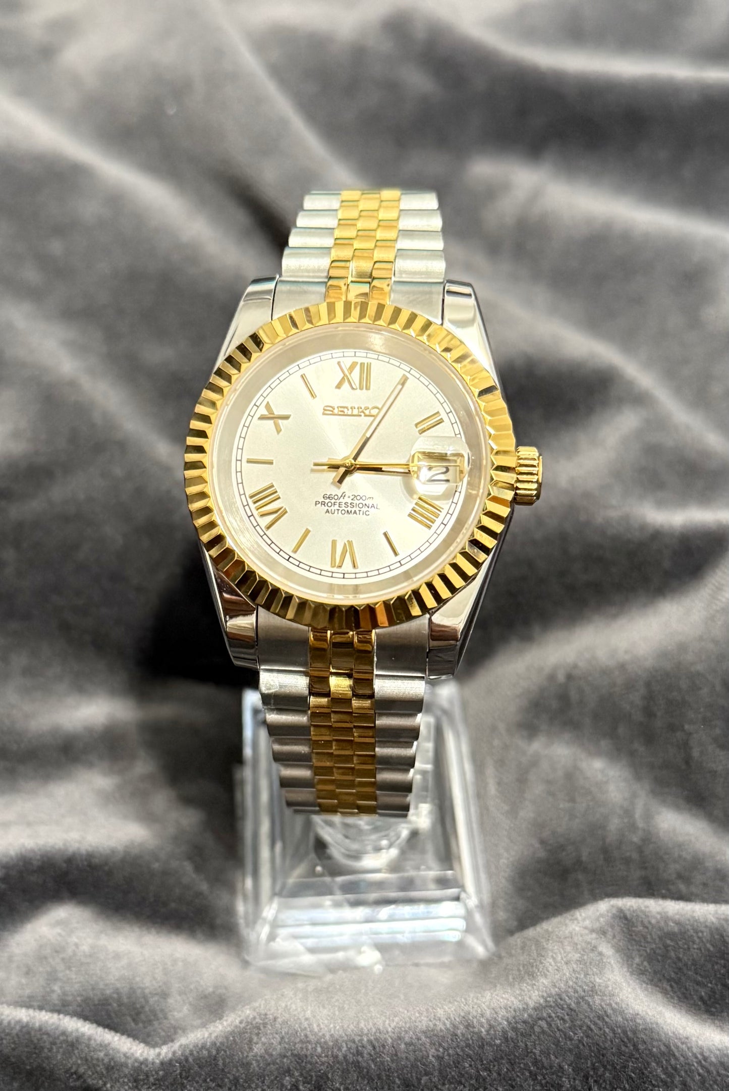 Seiko Mod Roman Two-tone