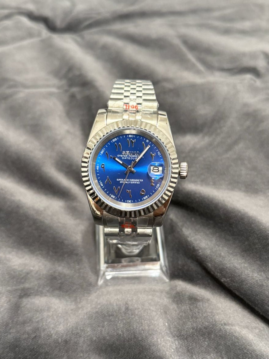 Seiko Mod Blue Arabic