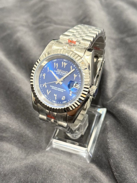 Seiko Mod Blue Arabic