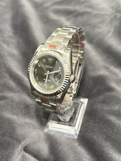Seiko Mod Black Arabic