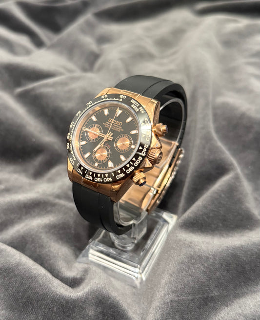 Seiko Mod Daytona Rose Gold