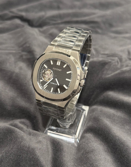 Seiko Mod Nautilus Black