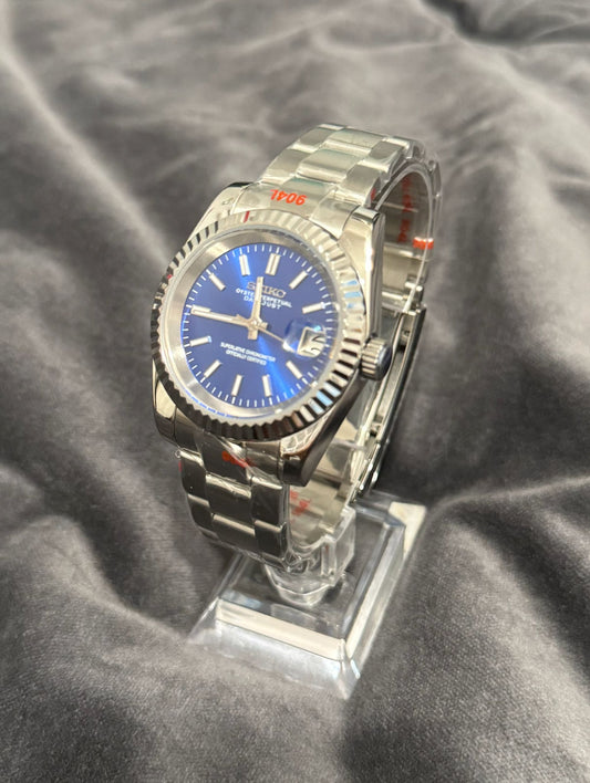 Seiko Mod Datejust Blue